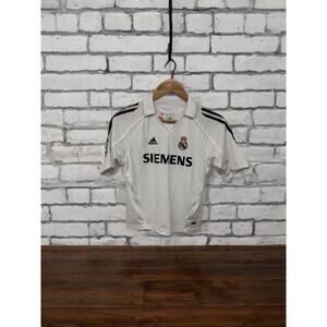 Vintage 2005/06 Real Madrid Adidas Football Shirt Soccer Jersey Size Boys S